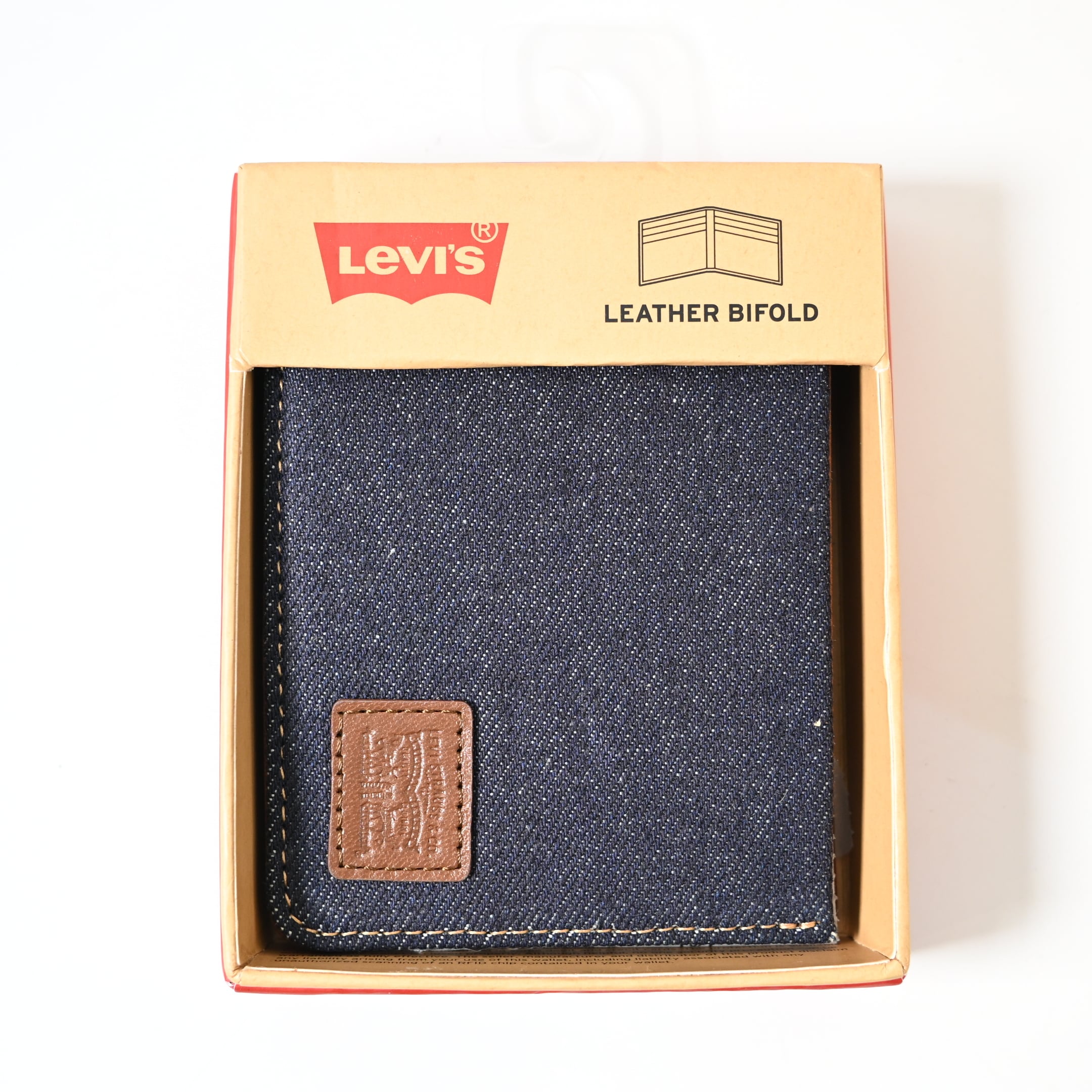 Levi's Denim Leather Bifold Wallet NOS | Button Works Store ボタン