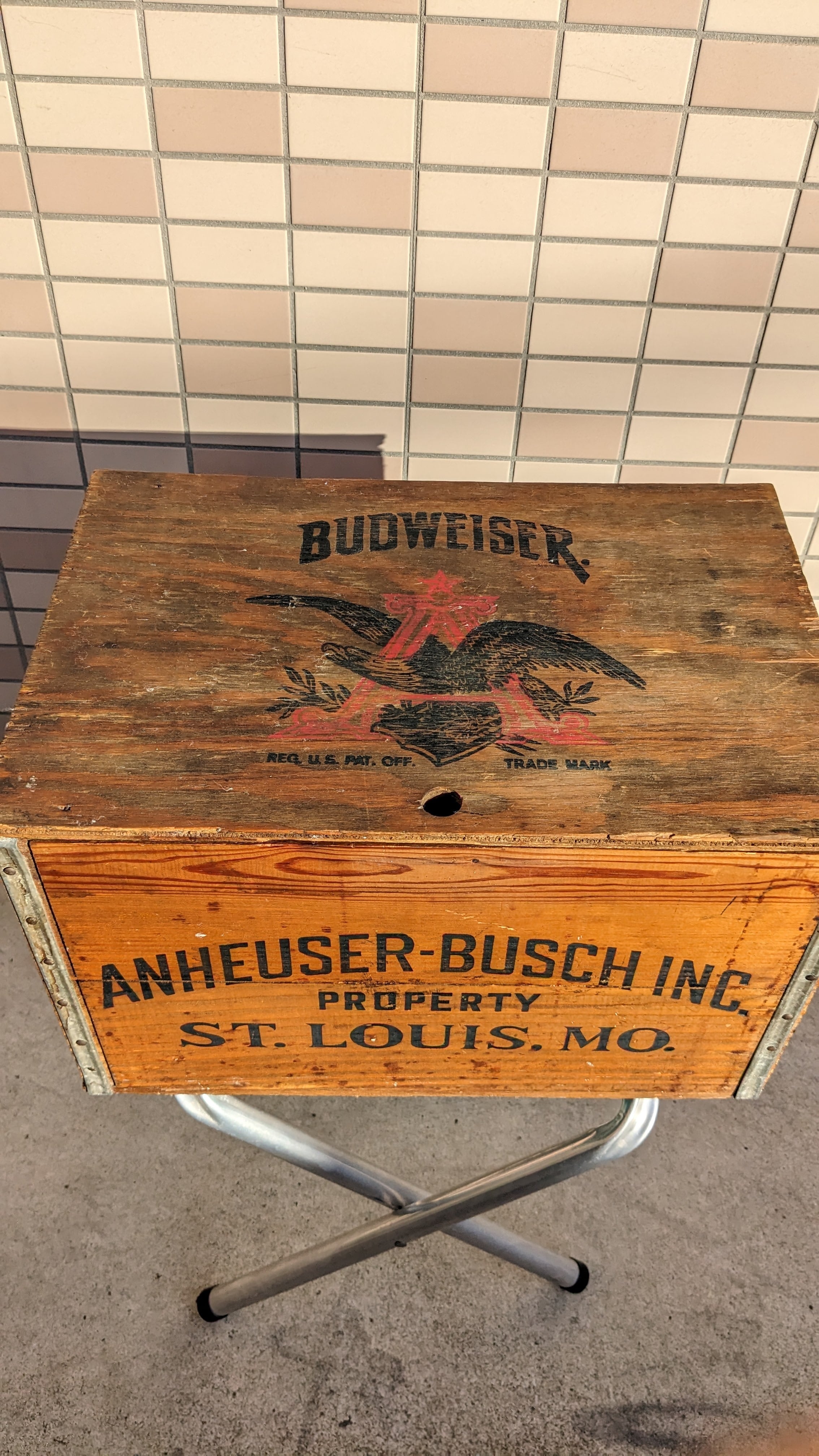 Vintage Budwiser Crate Wood Box ビンテージ バドワイザー ウッド