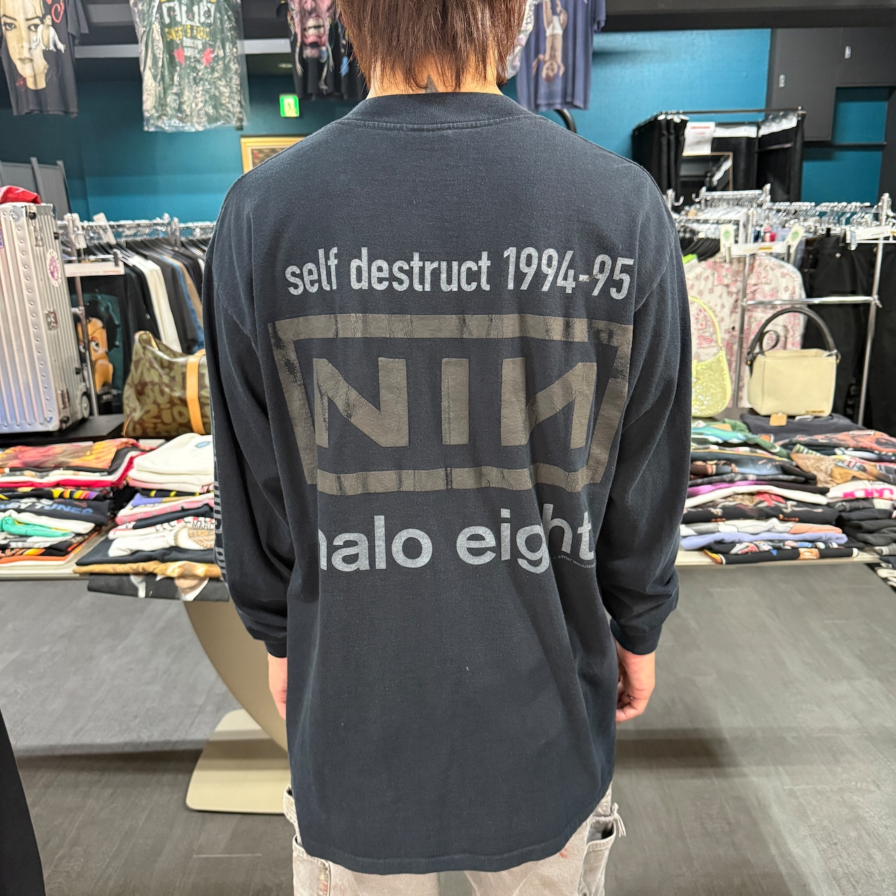 【NINE INCH NAILS】ナイン・インチ・ネイルズ 90's Vintage ロングスリーブTシャツ