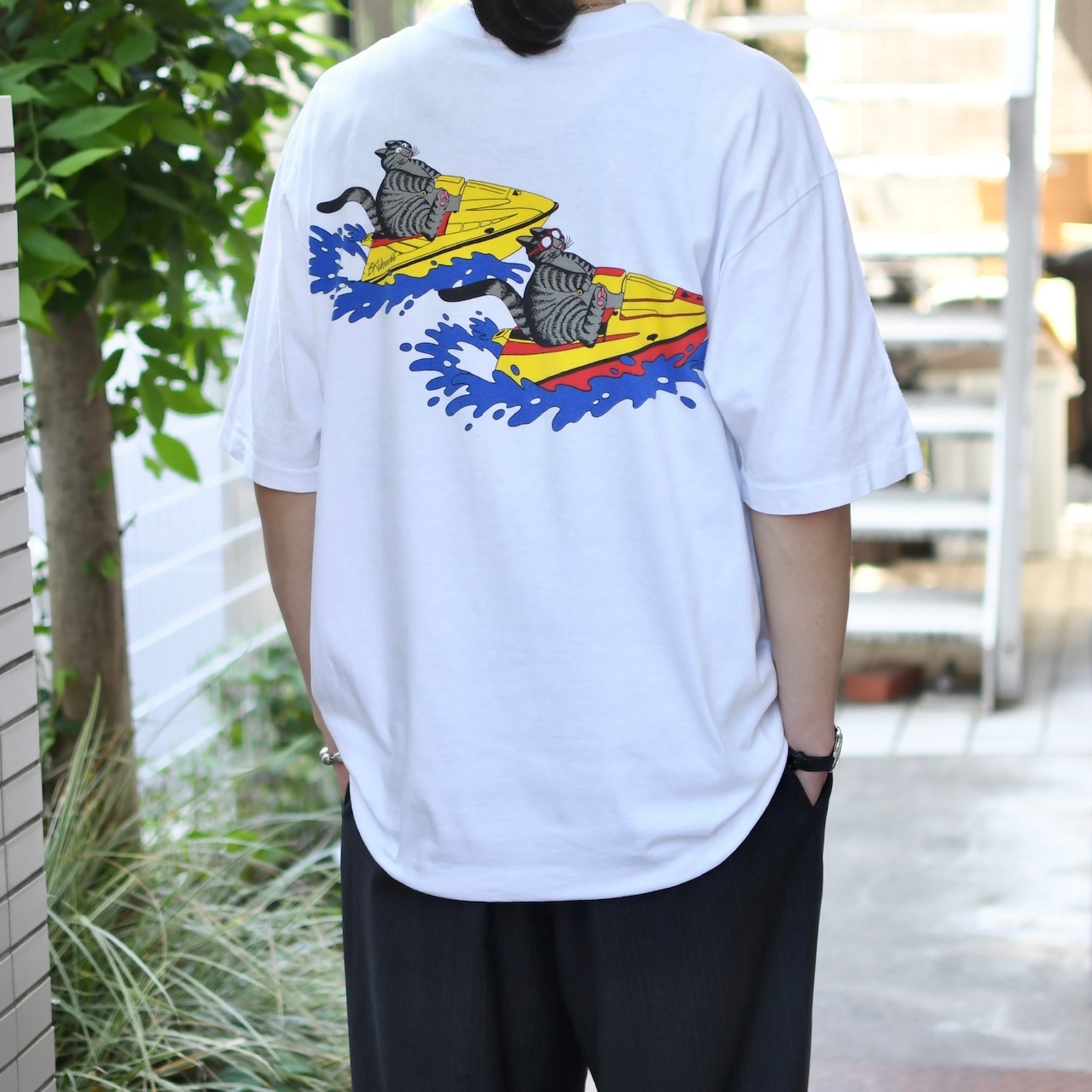 crazy shirt Kliban cat print tee