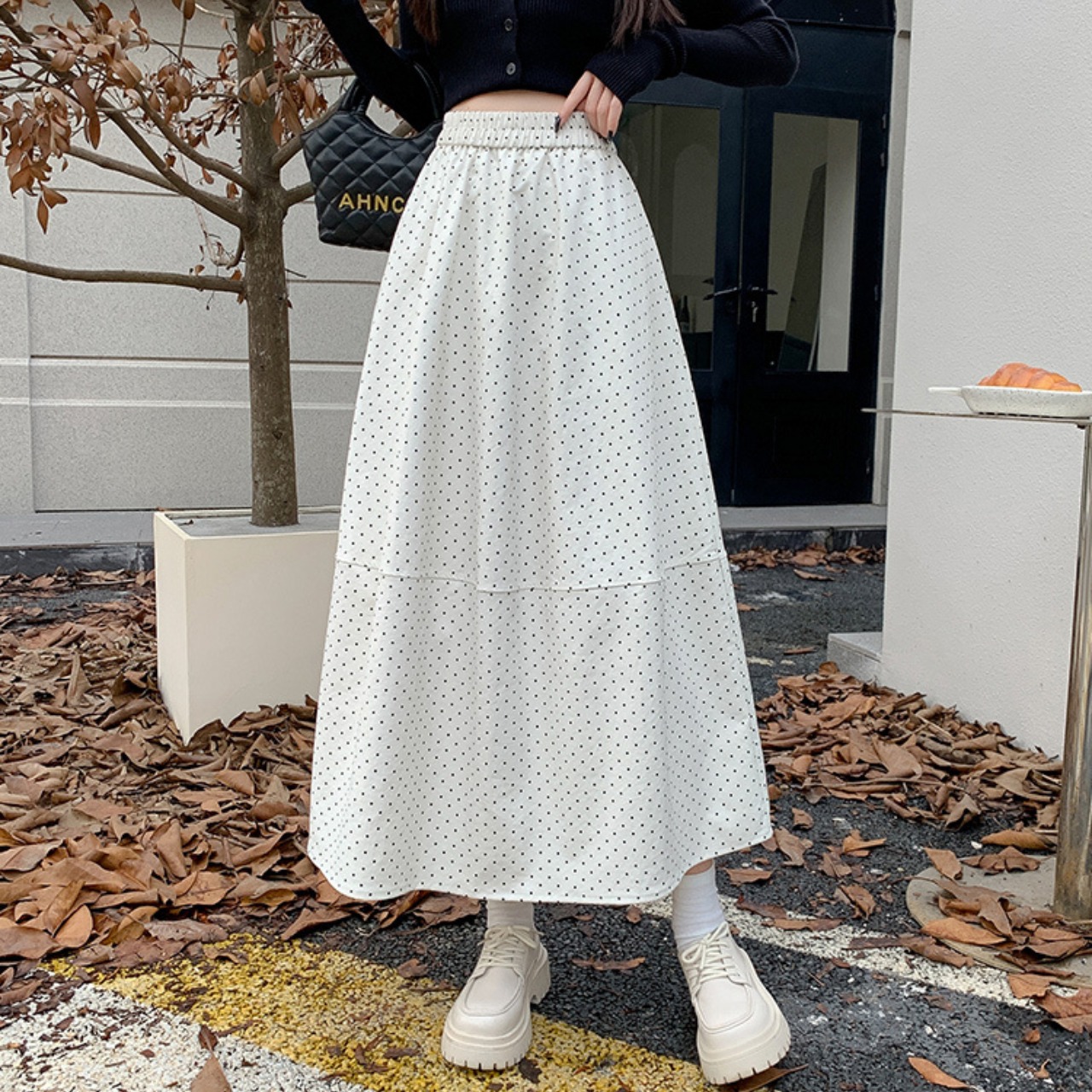 ドット フレア ロング スカート 10300