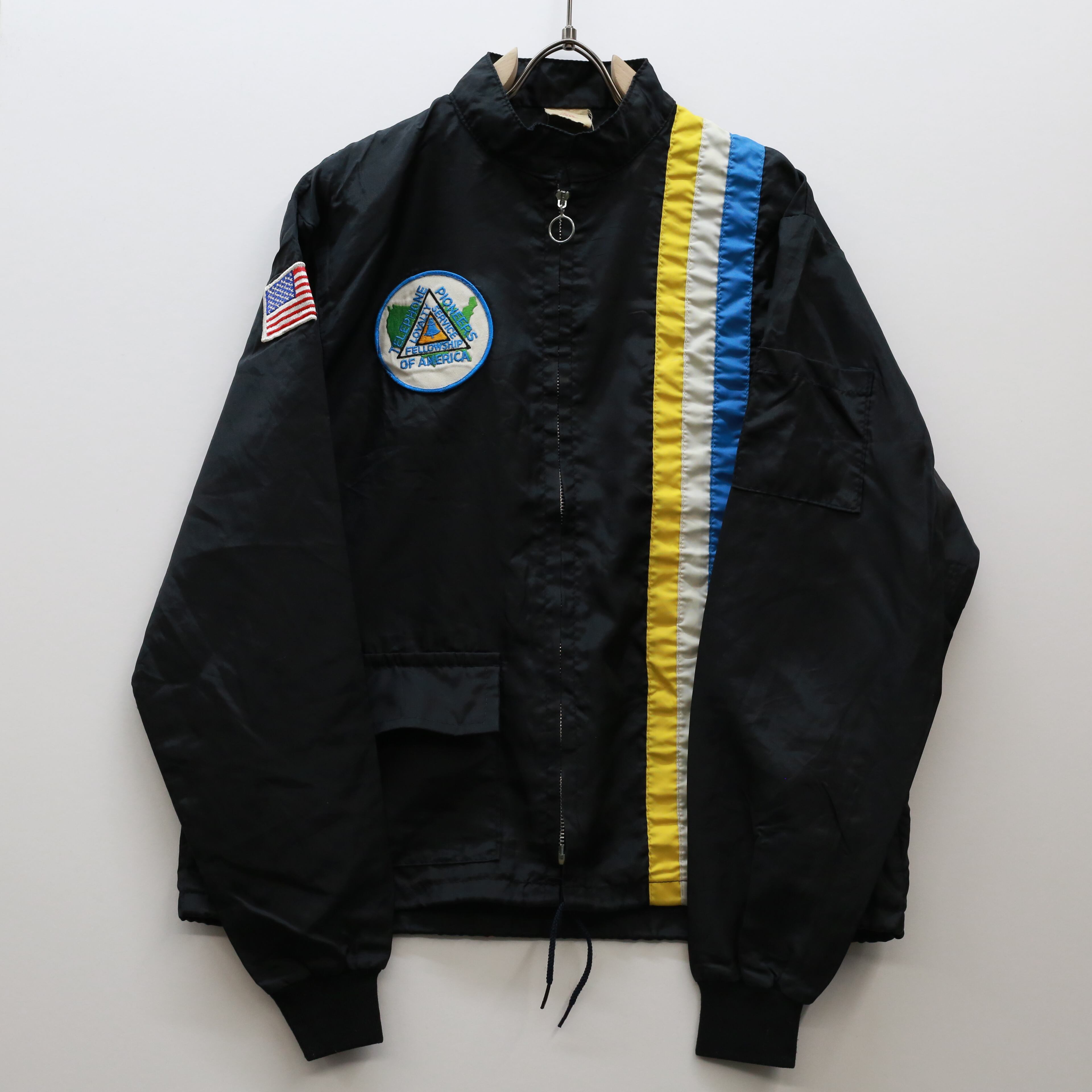 THE GREAT LAKES JACKET 70s レーシングジャケット made in USA TELEPHONE PIONEERS OF  AMERICA ブラック M TALON | 古着屋 EAGLEBASE イーグルベイス ...