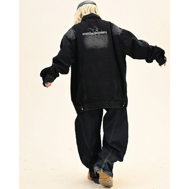 vintage logo denim jacket　ヴィンテージロゴデニムジャケット　J0632