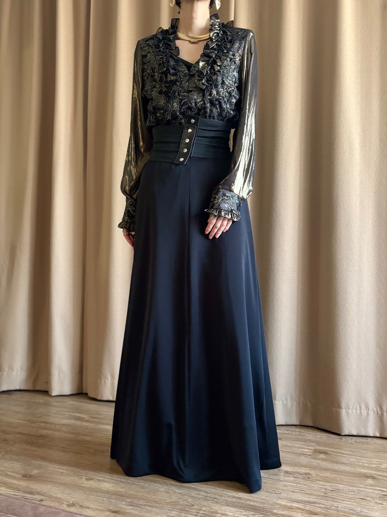 floral lace luxury sheer tops-5146-2