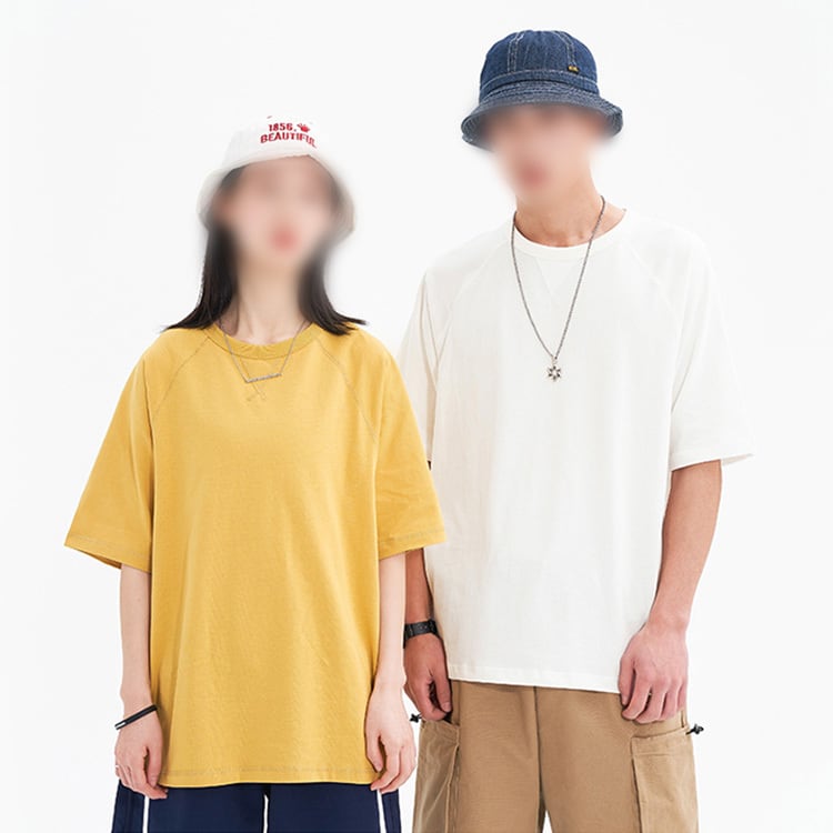 ★COLOR COTTON LOOSE T-SHIRT (unisex)　09040