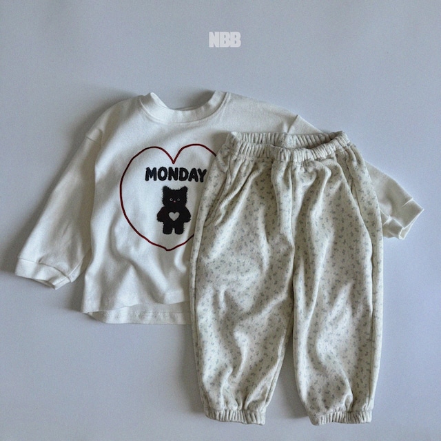 *即納* NIGHTBEBE フラワーボアジョガー