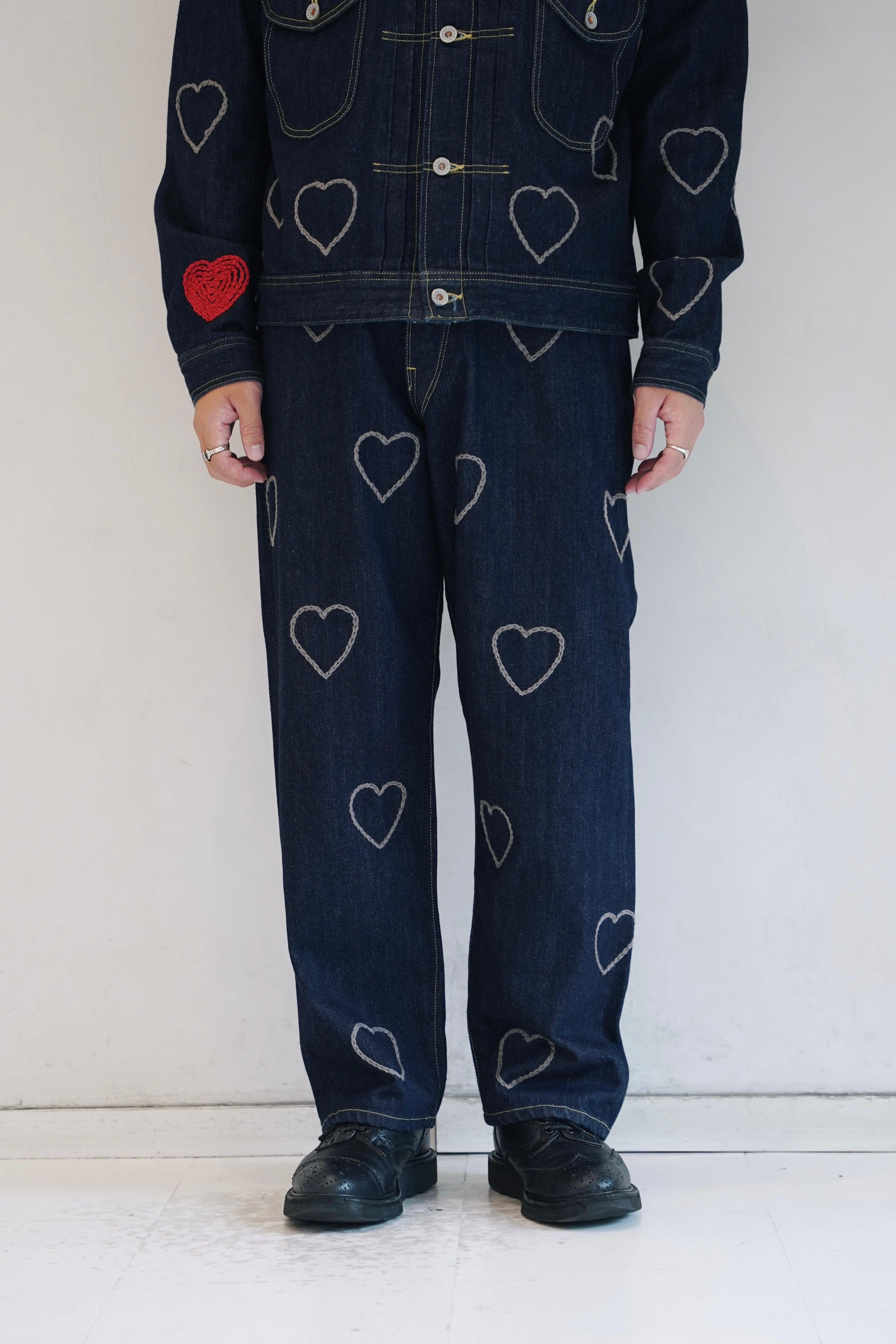 CC HAPPY DENIM 5P PANTS -HEARTFULL O.W- | BEARD ROOM