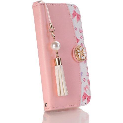 Case for ギャラクシーS10 ケース Galaxy S10 手帳型ケースかわいい YYK ストラップ付き マグネット式 財布型 横置きスタンド機能付き カードポケット付き 耐衝撃 全面保護 Galaxy S10 G10-ピンク 224