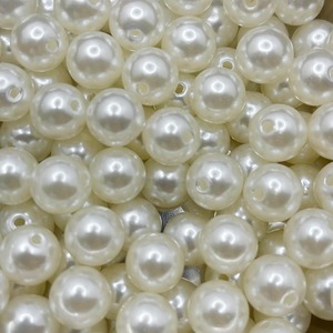 【新着特価】EDEN（エデン）人工パール 樹脂パール 真珠 パールビーズ 12mm 約200個 穴あり[オフホワイト][E932]