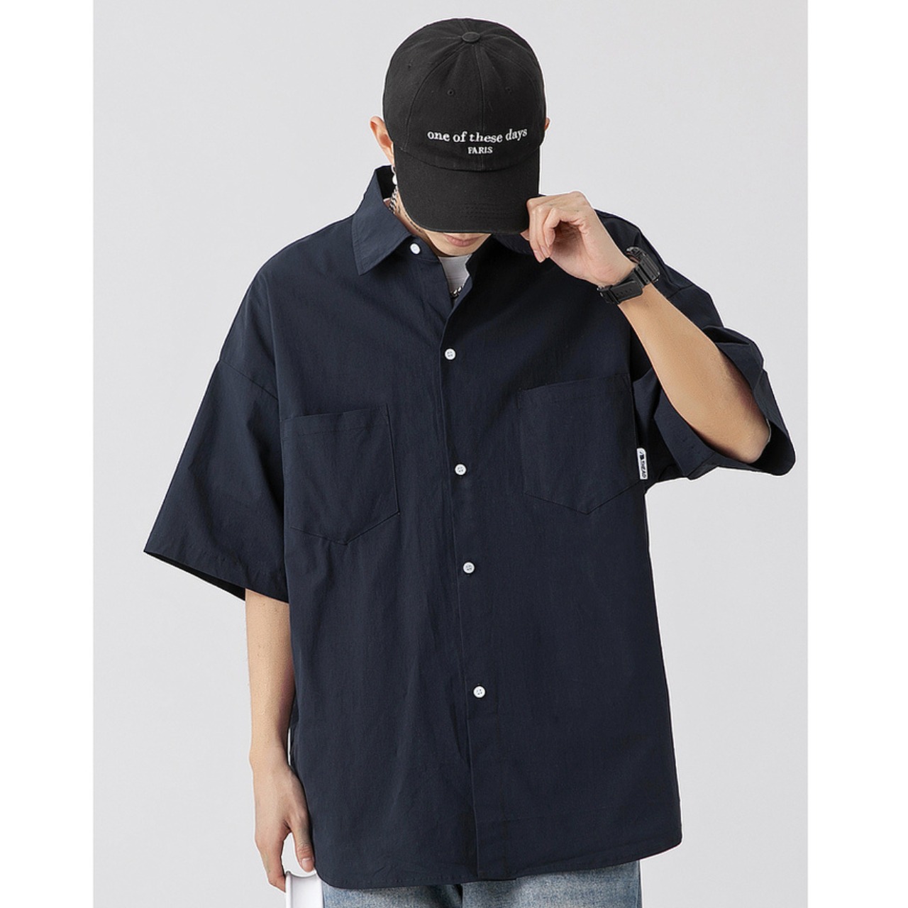 Loose fit short sleeve shirt 0842 - 14