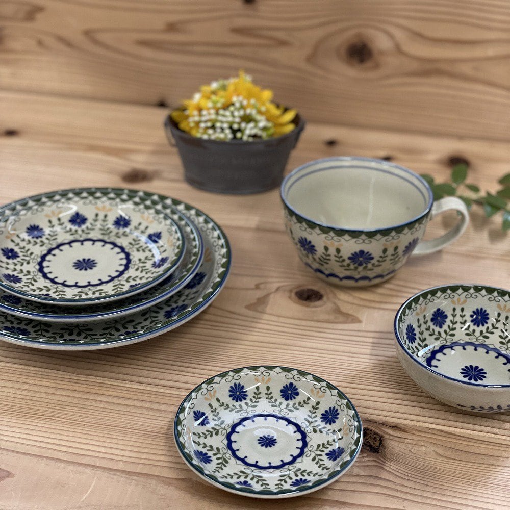 北欧風グリーンフラワー 美濃焼 マルチカップ | 美濃焼専門店 | 安くて