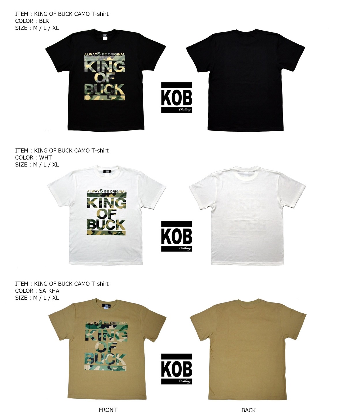 KING OF BUCK CAMO T-shirt | KOB Clothing