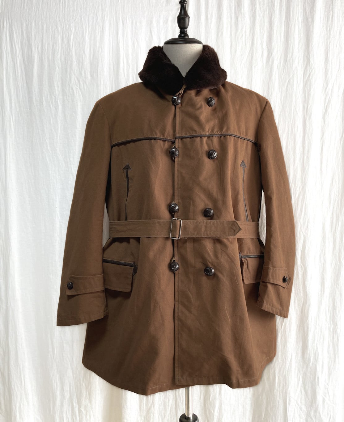 美品 60s 70s フランス ヴィンテージ キャンバス ムートンボア 美品 60s 70s フランス ヴィンテージ キャンバス ムートンボア