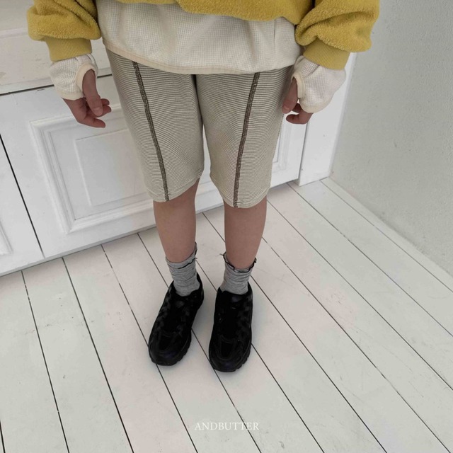 《送料無料》予約:バイカーラインパンツ【ANDBUTTER】