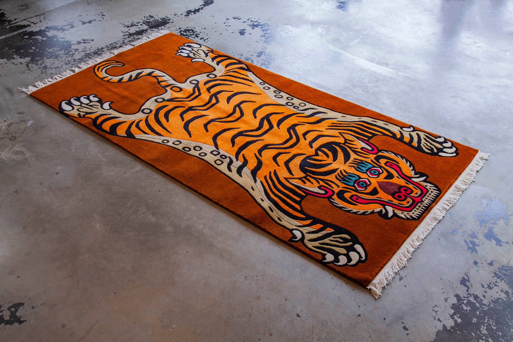 Tibetan Tiger Rug 《Lサイズ•ウール027》チベタンタイガーラグ