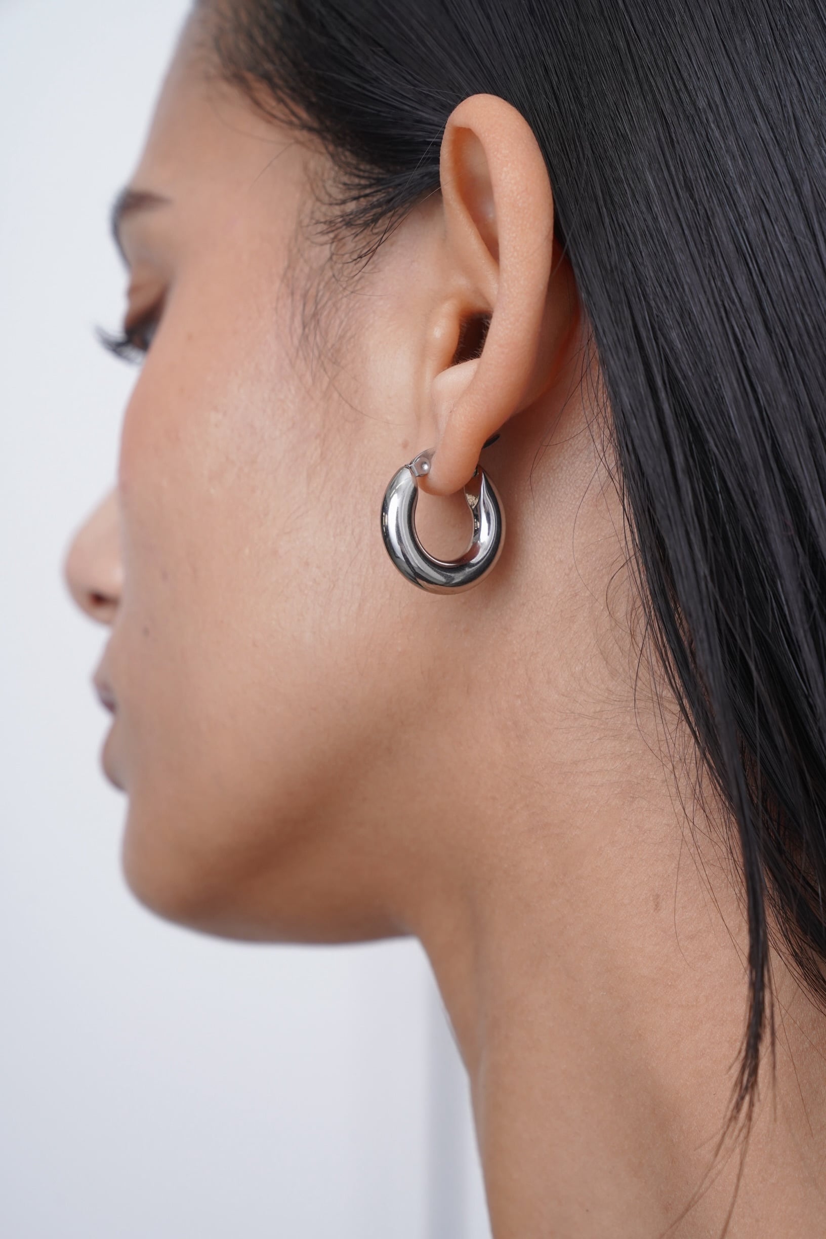316L Hagi Hoop pierce［silver］#p103 | namuel