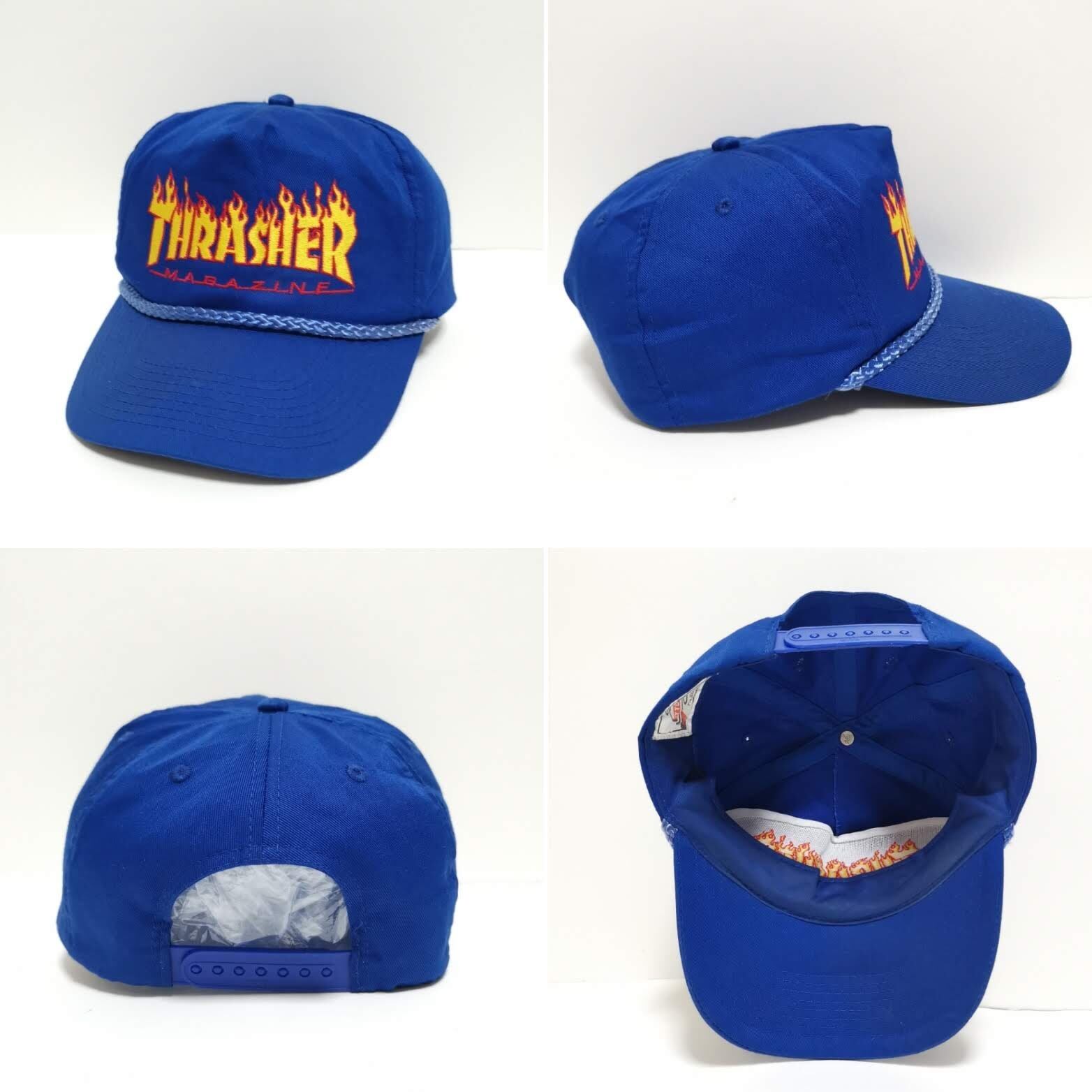 90s THRASHER スラッシャー flexfit キャップ スケートまつの境界線_ ...