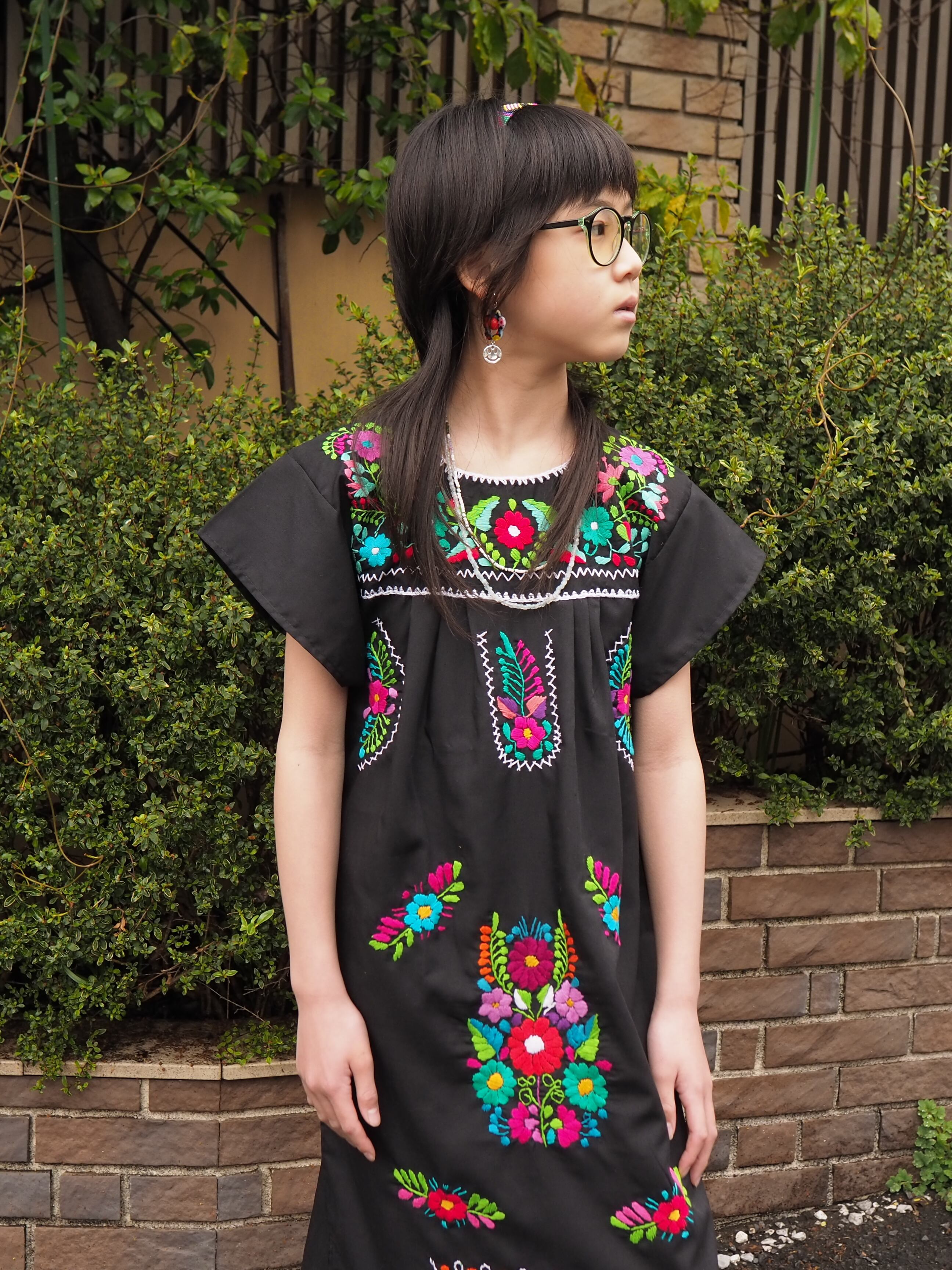 130-140㎝ メキシコ刺繍ワンピース 新品セレクト商品 | HONEY SUPPLY
