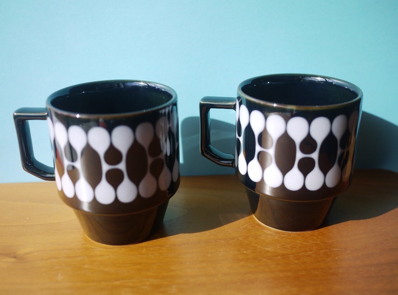 HASAMI「2012 Morning Collection」エイチ ブロックマグ ビッグ黒2P