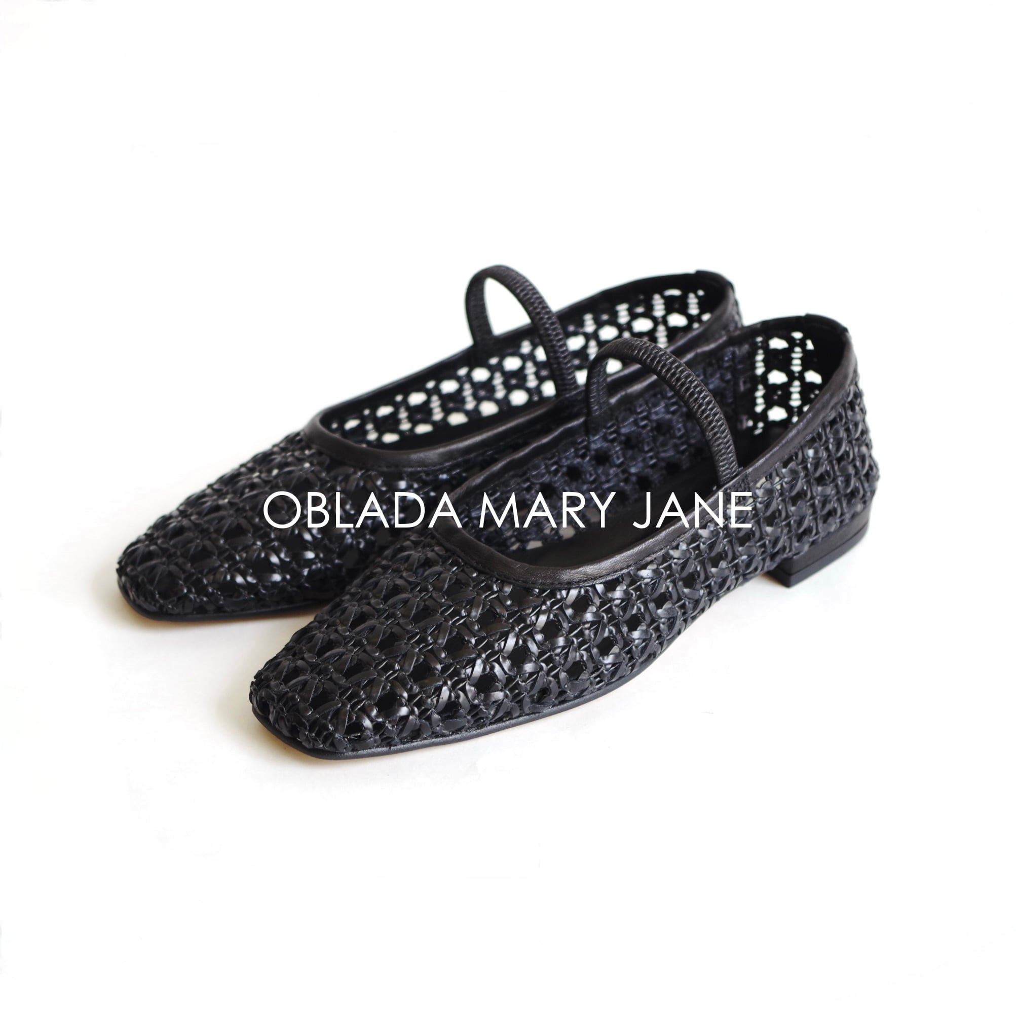Oblada BRAID MARY JANE メッシュ ブラック 38 Oblada BRAID MARY JANE | 1F Store