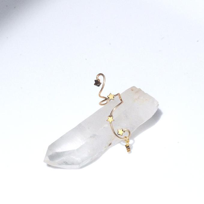 【Sale】一点物✦⋆.·星に願いを ⋆.··五星Wのカシオペアイヤーカフ⋆.·✦星風さんコラボ