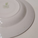 水色リムのお皿