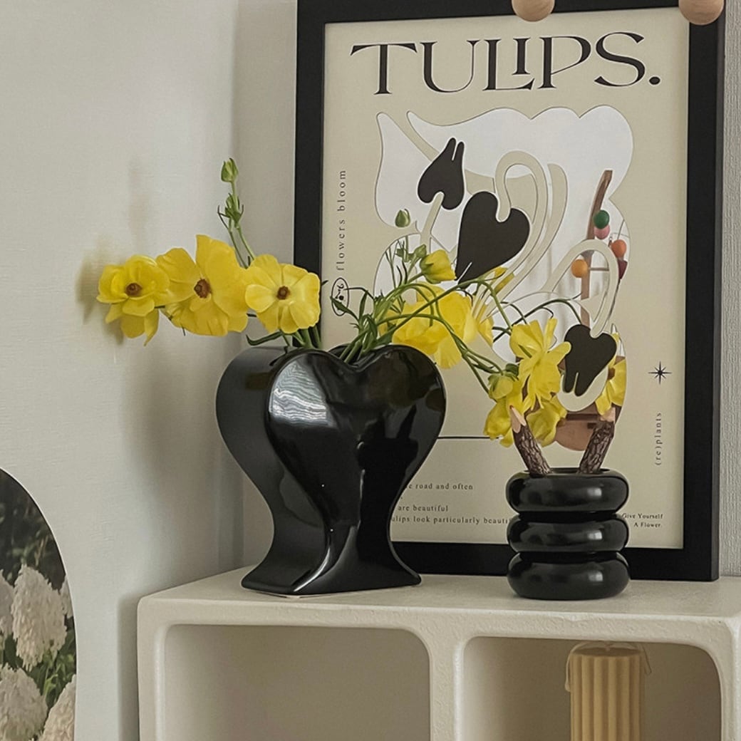 スコッティドッグ型セラミックベース フラワーベース 花瓶