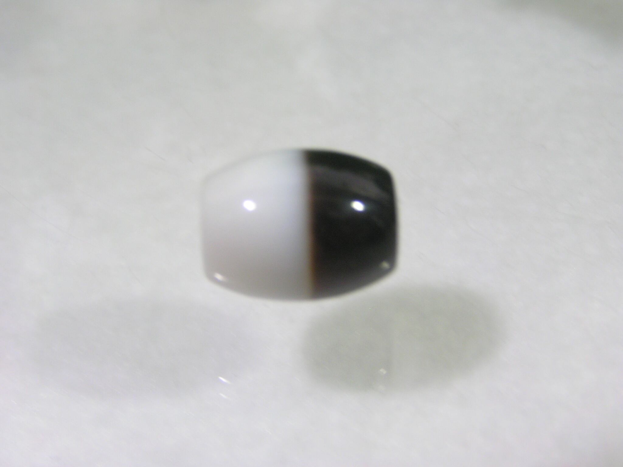 チベット天珠 ・黒白天珠（くろしろてんじゅ）運気好転 瑪瑙 魔除け