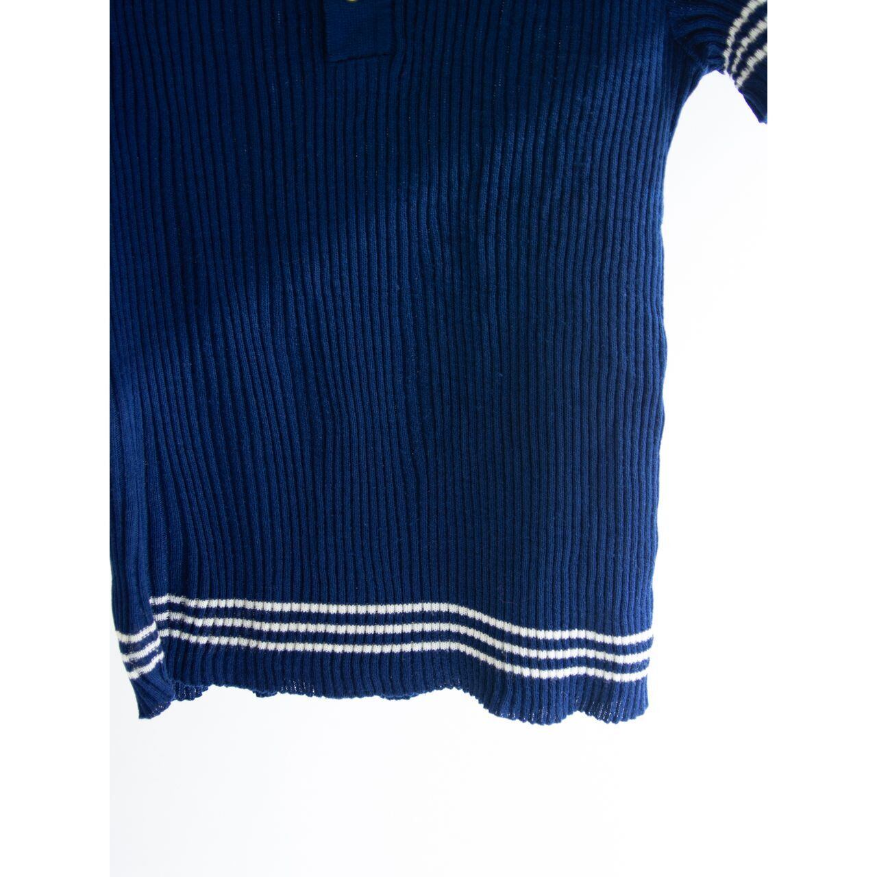 【Unknown brand】100% acrylic henry neck rib sweater（アクリル ヘンリーネックリブニット）1c