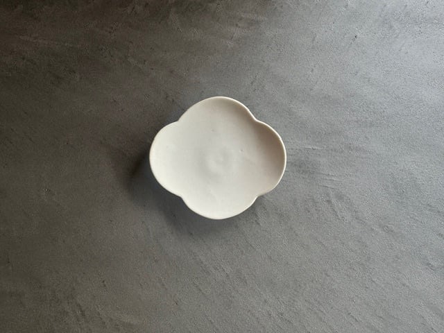 藤村佳澄 茶托 白