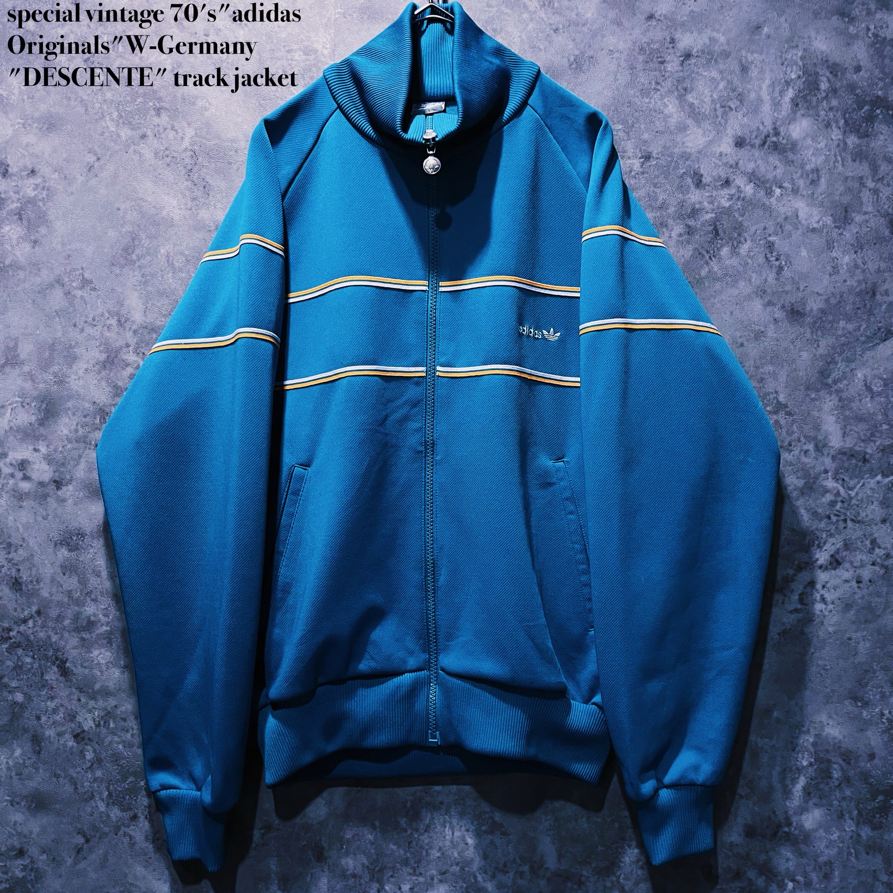 【doppio】special vintage 70's"adidas Originals"W-Germany "DESCENTE" track jacket
