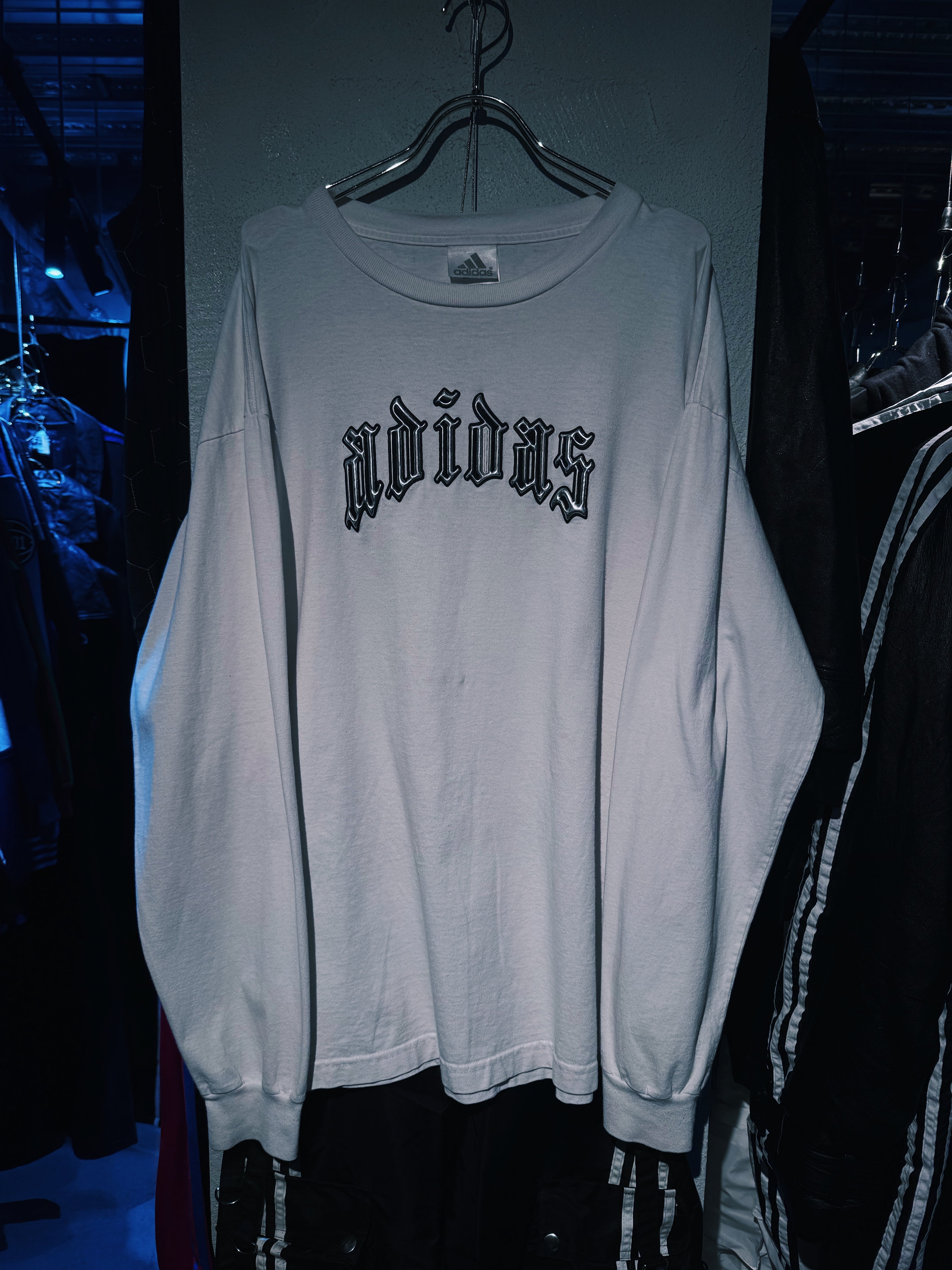 【D4C】vintage "ADIDAS" Cloister Black design long sleeve T shirt