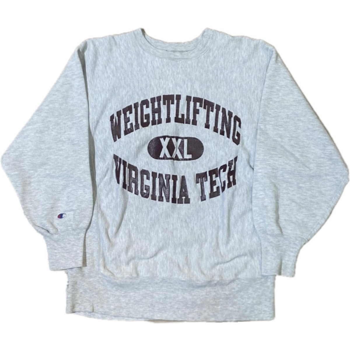 90'S Champion Reverse Weave College Sweatshirt, Trainer, Men's M, Vintage unknown purple type Vintage Second Hand
