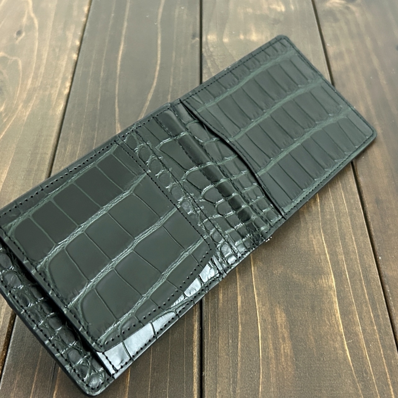 アリゲーター 無双 マネークリップ ボトルグリーン