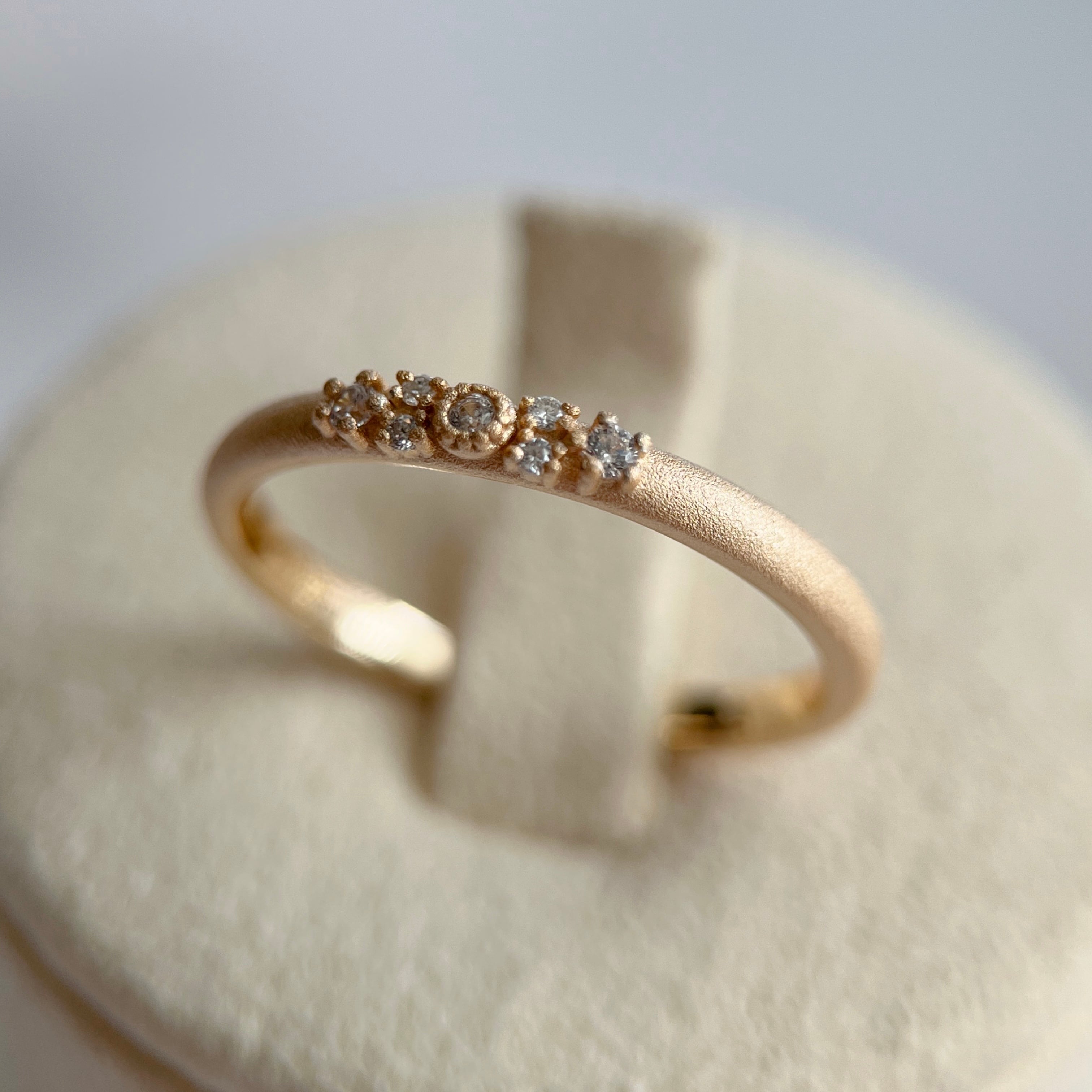 モアサナイト　マットリング　silver925製