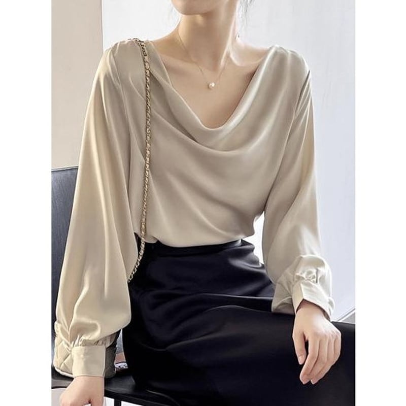 drape elegant blouse N30037