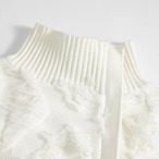 Fringe Knit Cardigan – Plush-Feel Sweater with Side-Zip Detail (ME253)
