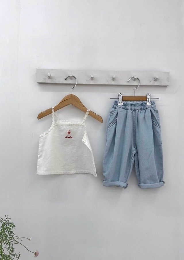 《予約》Lovin' ¨ lovered embroidery top ¨ 26summer