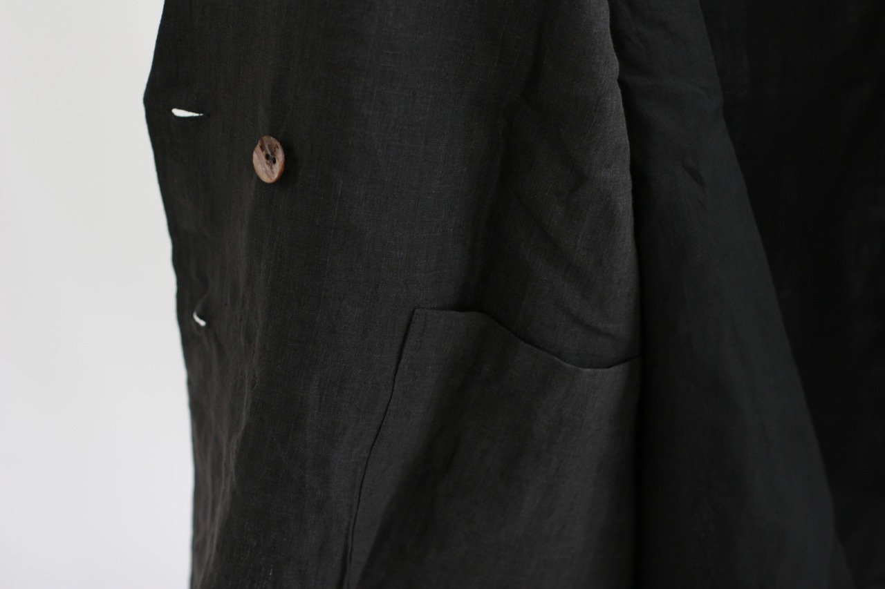 【BUNON】Embroidery Over Jacket / Charcoal（BN2679）
