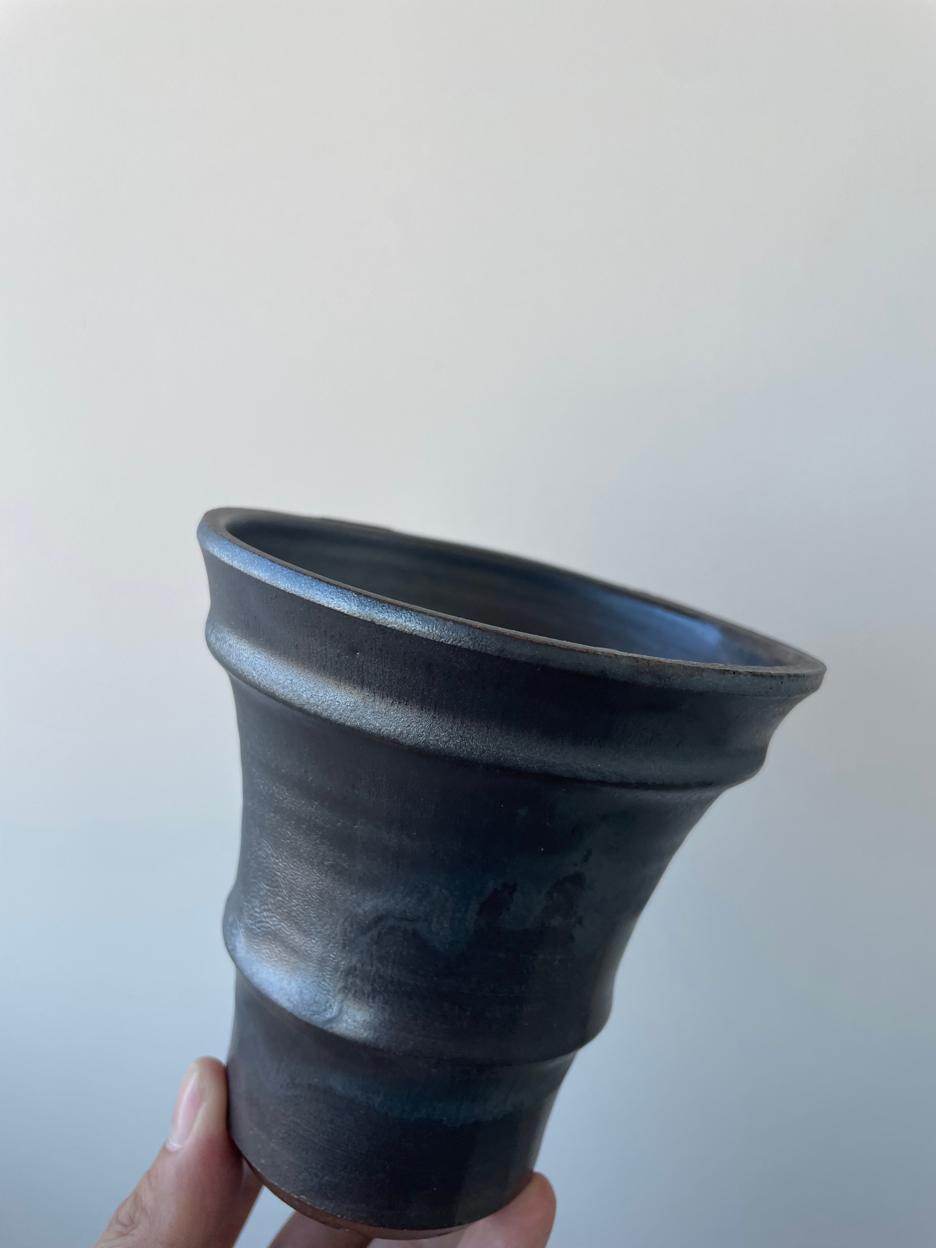 新着】deracinefactory 閑野淳氏 2【最高の陶器鉢・高さ12cm】塊根植物