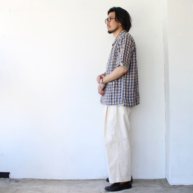 オルゲイユ ハバナチェックシャツ　XL　新品、未使用品 Orgueil HAVANA CHECK SHIRT （Ivory） | C.COUNTLY ONLINE STORE
