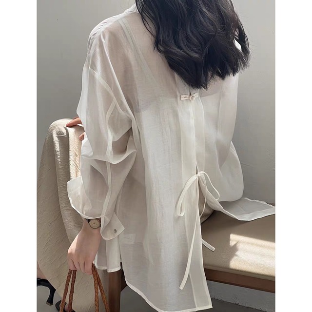 バックリボンシアーシャツ 0003