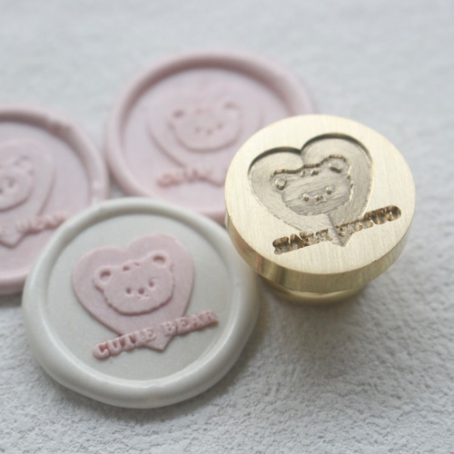 【ヘッドのみ】Wax Seal Stamp│Heart bear