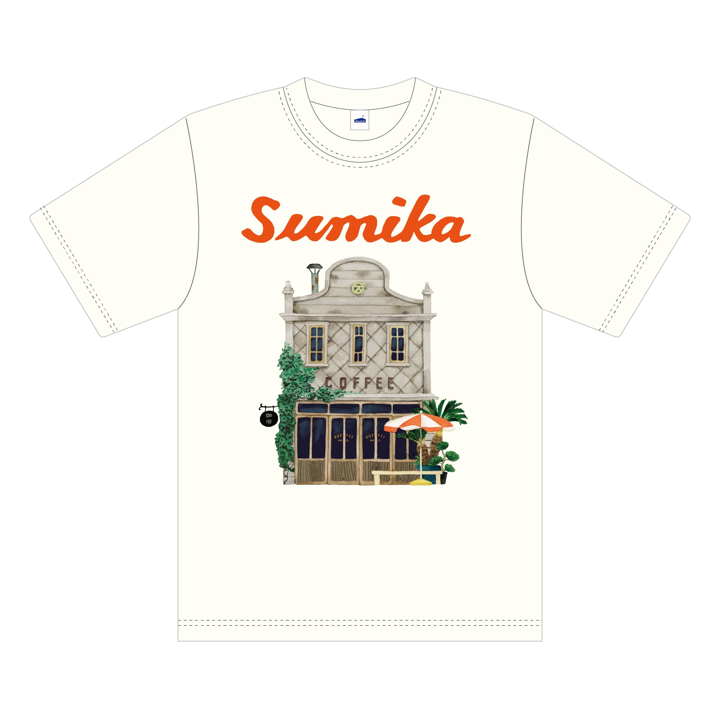 sumika / "看板建築" Tシャツ（バニラホワイト）