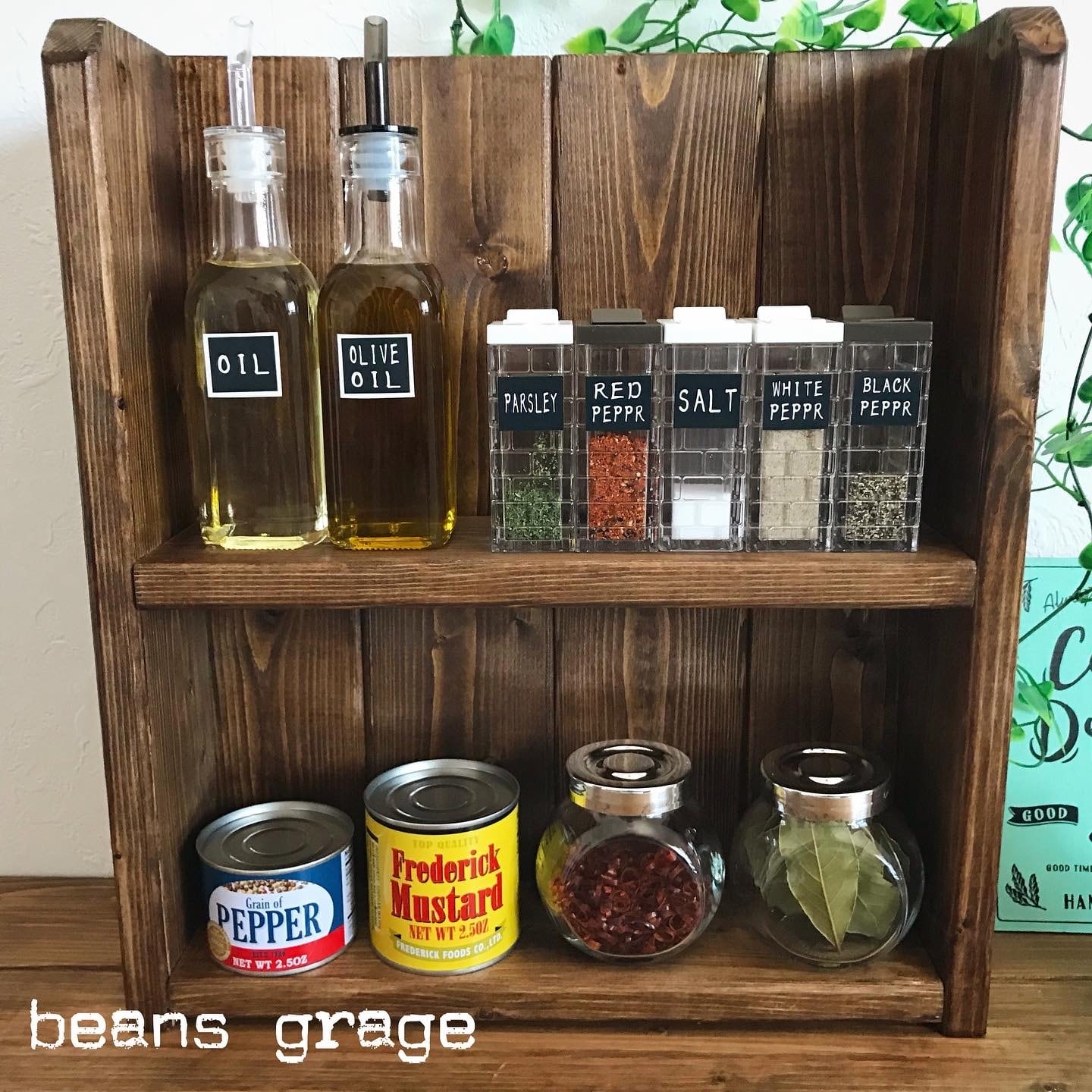 男前多機能ラック　収納棚　オシャレ飾り棚　スパイスラックや調味料ラックにも HAGiHARA（萩原） スパイスラック カウンター上収納 伸縮収納棚 調味料