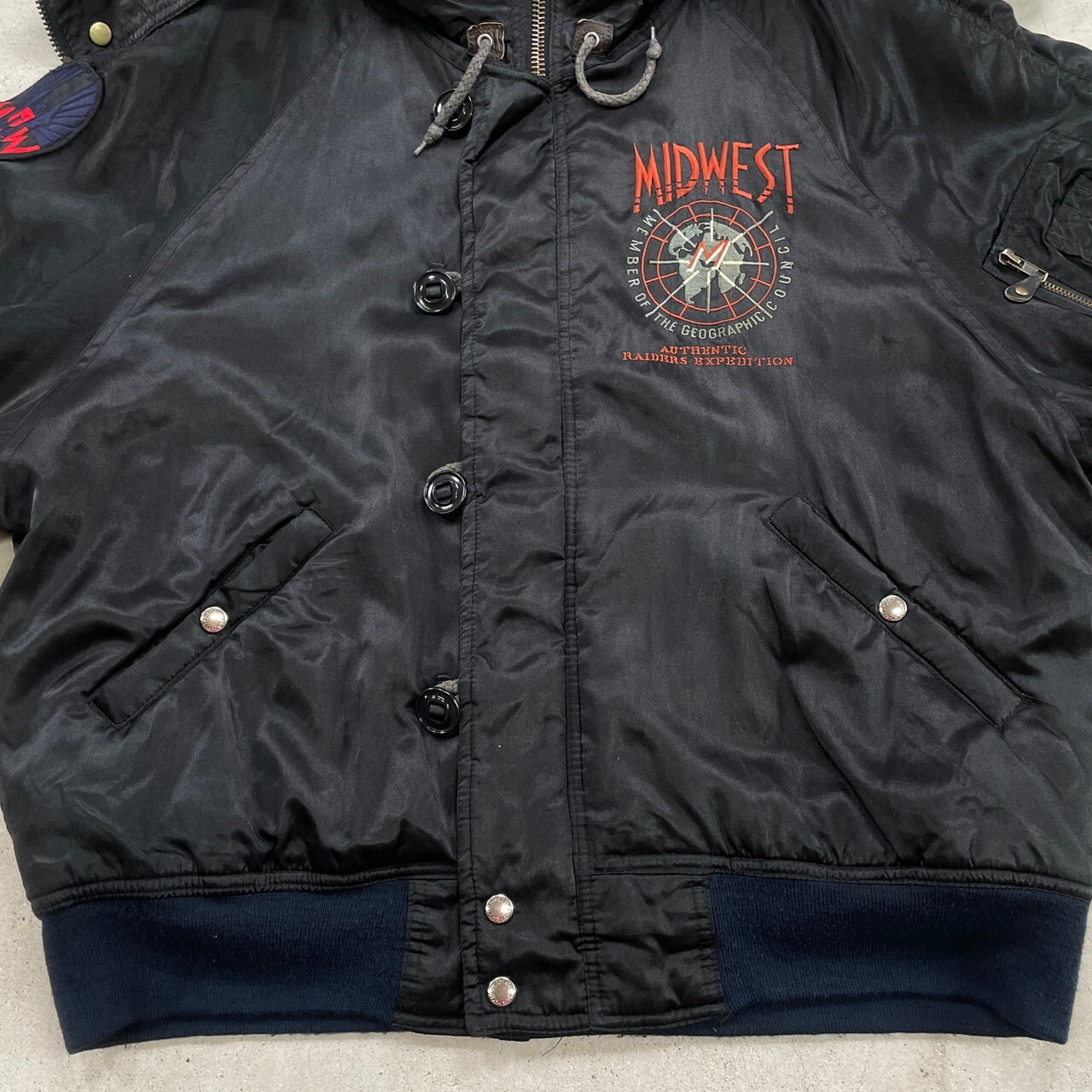 90年代 MIDWEST N-2B フライトジャケット 民間品 メンズXL相当 古着 