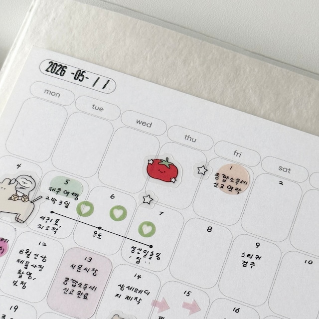 ★新作予約 papeterie.atelier 〔tomtom sticker〕