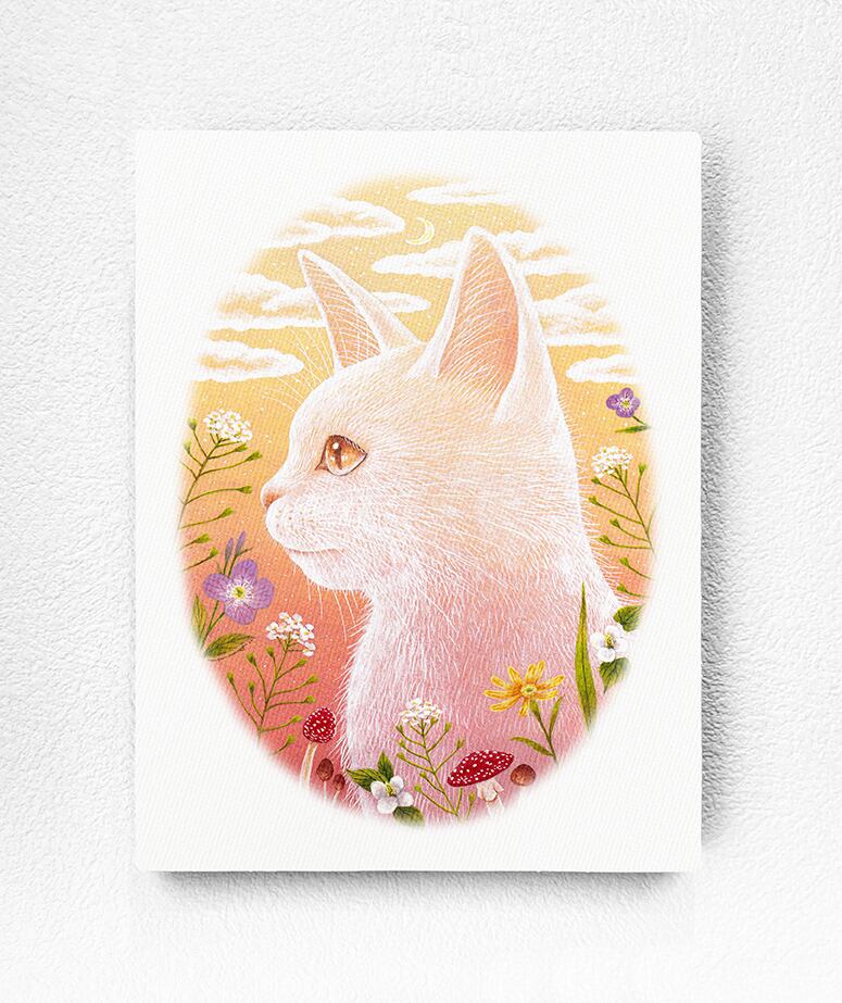 アートパネル - 鹿角脇立兜猫 - | ゆずノ森