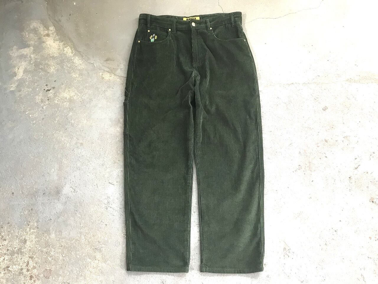 Butter Goods baggy corduroy pants GREEN