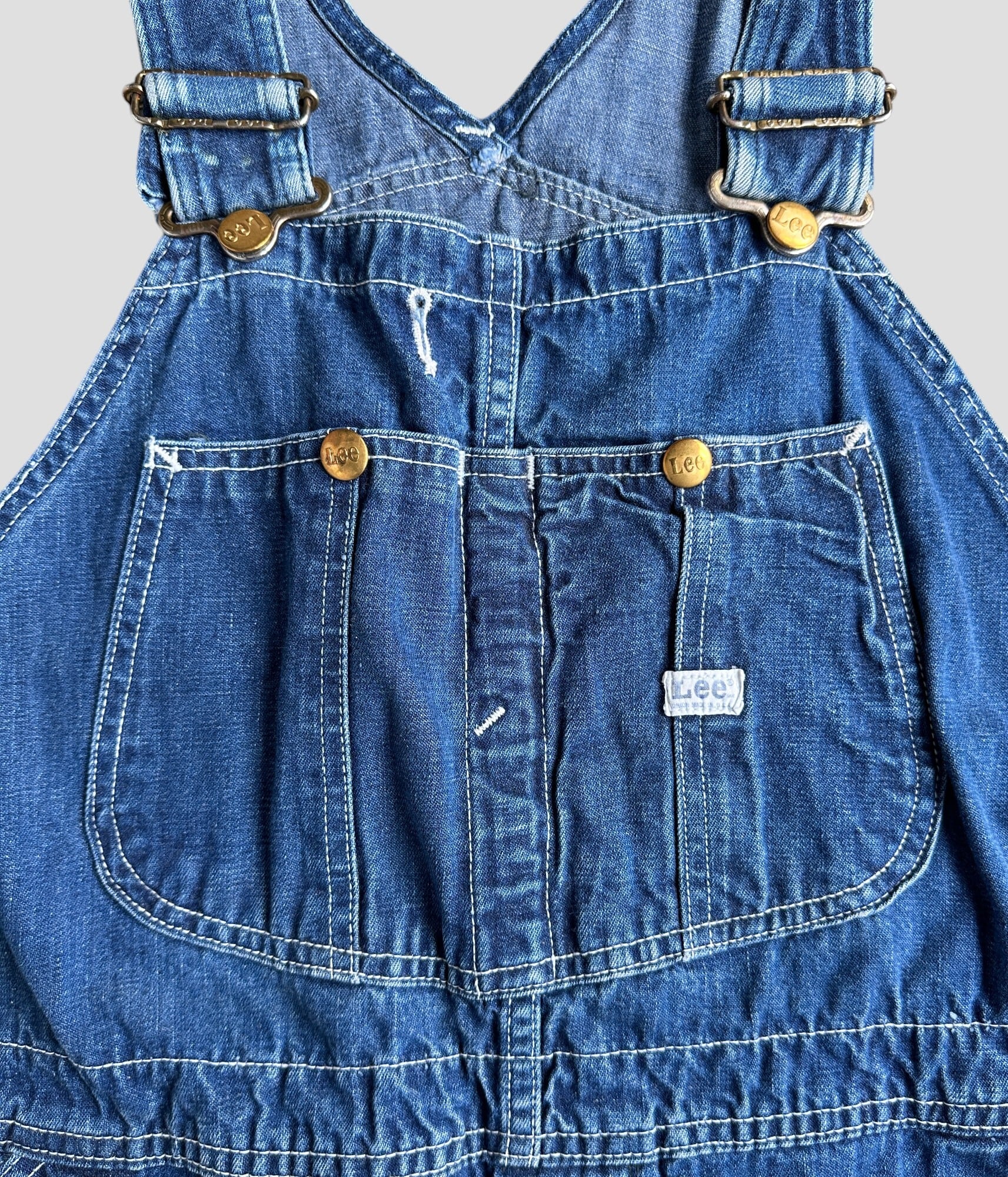 Lee ダークブルー デニムオーバーオール Mサイズ 40s WWⅡ Lee 91-SB